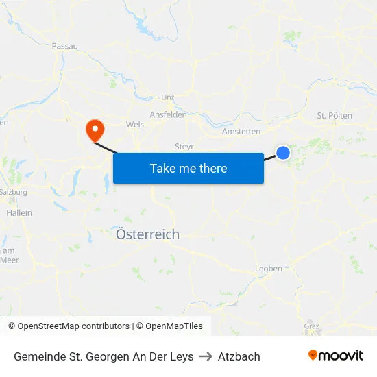 Gemeinde St. Georgen An Der Leys to Atzbach map
