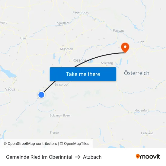 Gemeinde Ried Im Oberinntal to Atzbach map