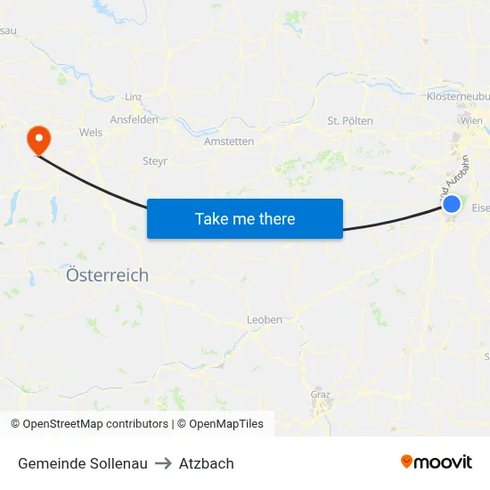 Gemeinde Sollenau to Atzbach map