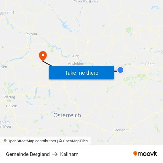 Gemeinde Bergland to Kallham map