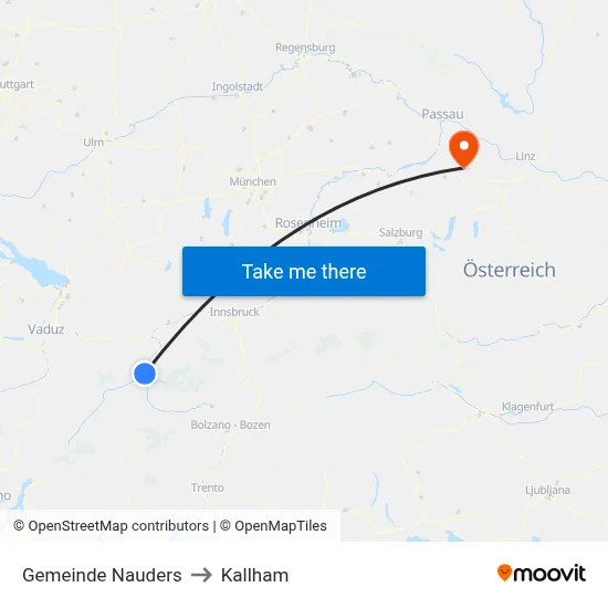 Gemeinde Nauders to Kallham map
