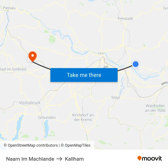Naarn Im Machlande to Kallham map