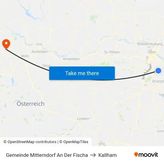 Gemeinde Mitterndorf An Der Fischa to Kallham map