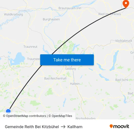 Gemeinde Reith Bei Kitzbühel to Kallham map