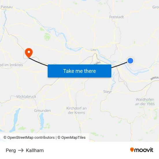 Perg to Kallham map