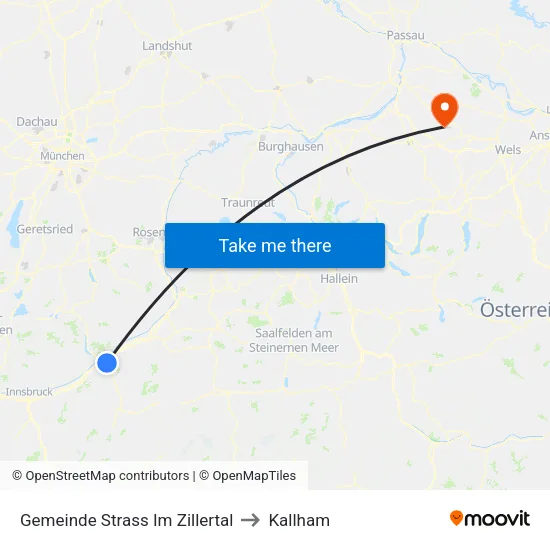 Gemeinde Strass Im Zillertal to Kallham map