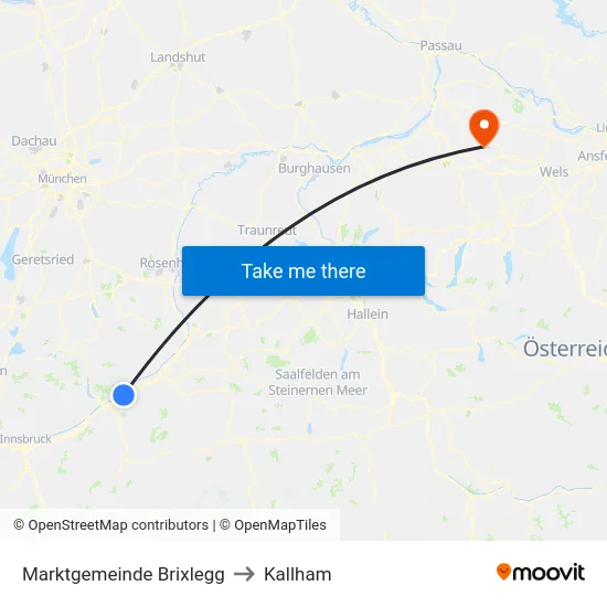 Marktgemeinde Brixlegg to Kallham map