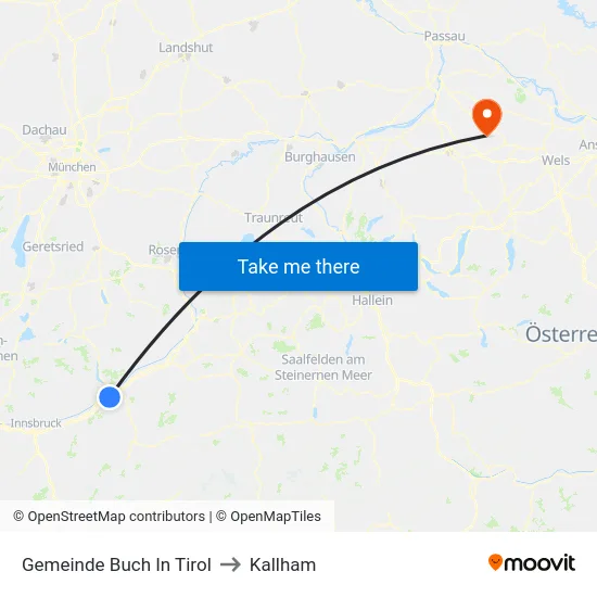 Gemeinde Buch In Tirol to Kallham map