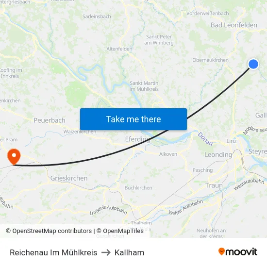 Reichenau Im Mühlkreis to Kallham map