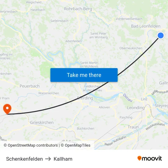 Schenkenfelden to Kallham map