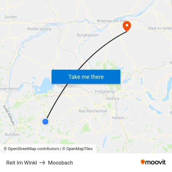 Reit Im Winkl to Moosbach map