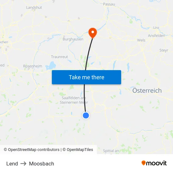 Lend to Moosbach map