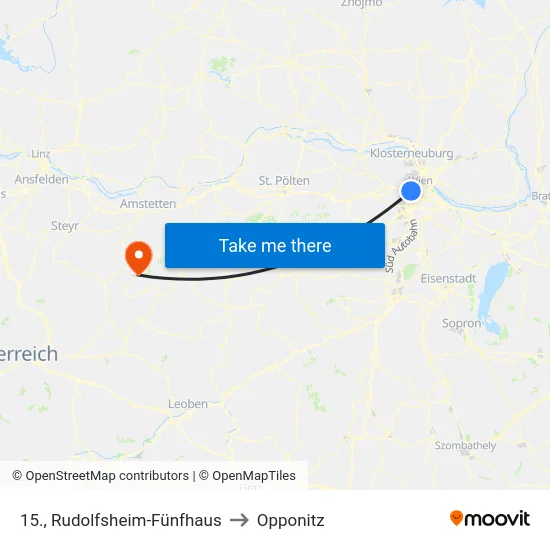 15., Rudolfsheim-Fünfhaus to Opponitz map