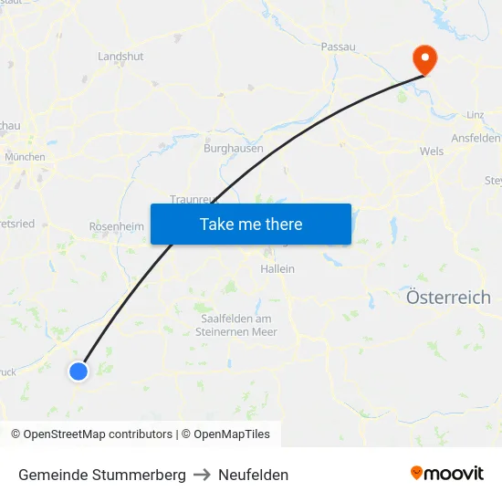 Gemeinde Stummerberg to Neufelden map