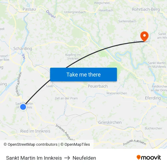 Sankt Martin Im Innkreis to Neufelden map