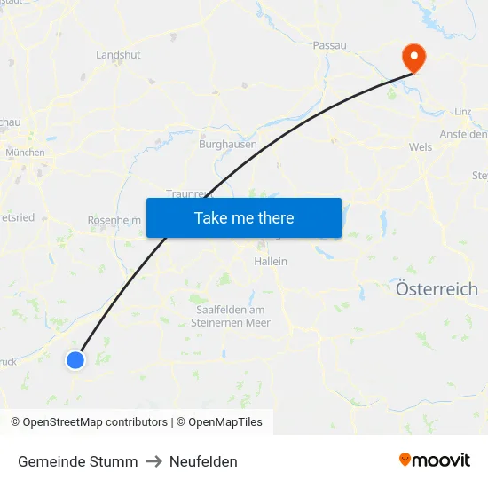 Gemeinde Stumm to Neufelden map