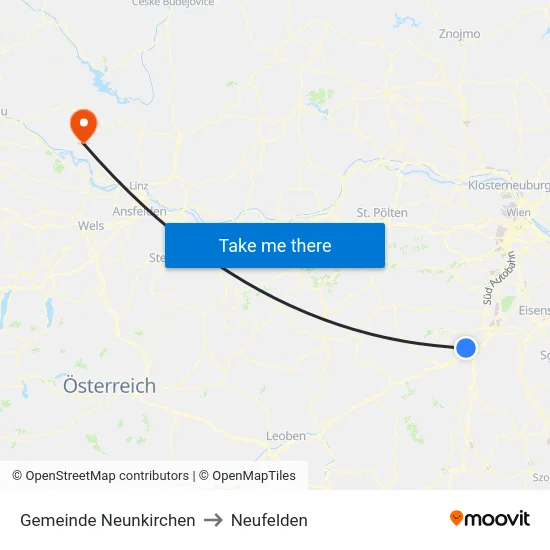 Gemeinde Neunkirchen to Neufelden map