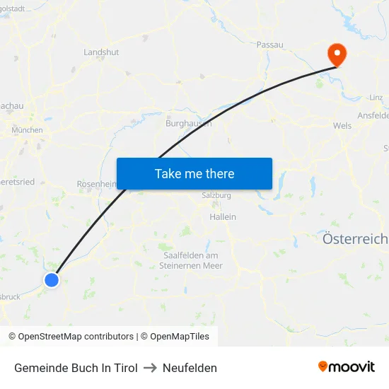 Gemeinde Buch In Tirol to Neufelden map