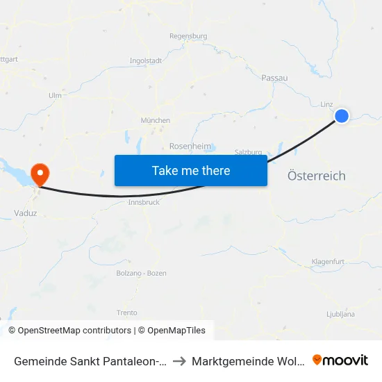 Gemeinde Sankt Pantaleon-Erla to Marktgemeinde Wolfurt map