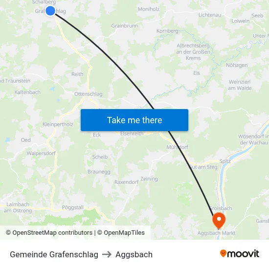 Gemeinde Grafenschlag to Aggsbach map