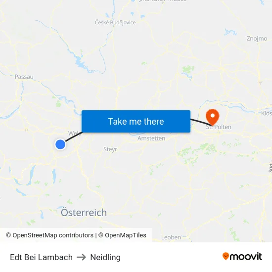 Edt Bei Lambach to Neidling map