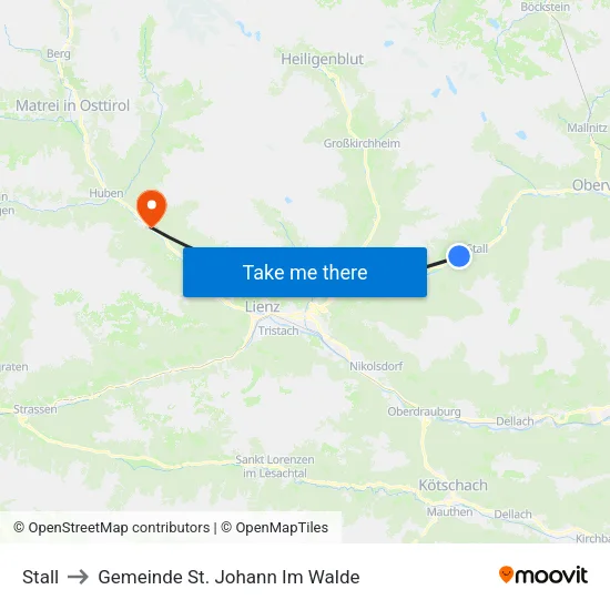 Stall to Gemeinde St. Johann Im Walde map