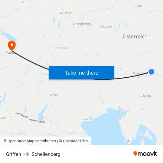 Griffen to Schellenberg map