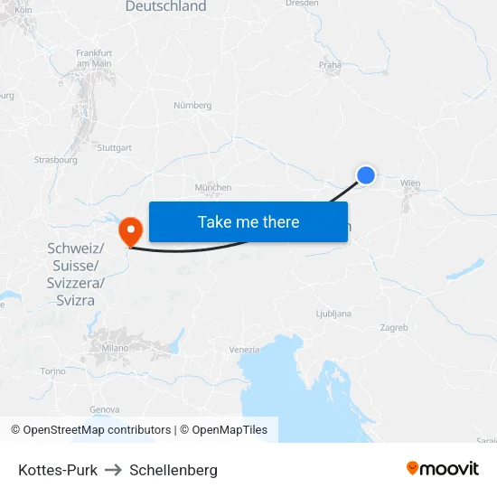 Kottes-Purk to Schellenberg map