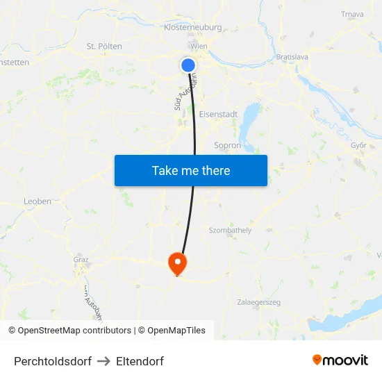 Perchtoldsdorf to Eltendorf map