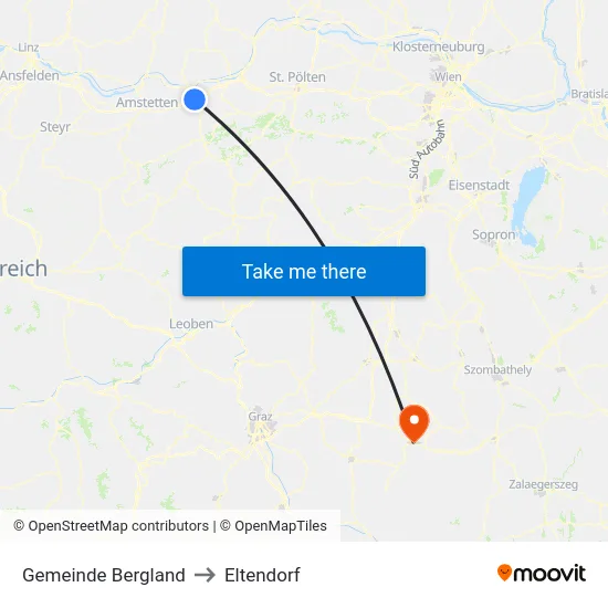 Gemeinde Bergland to Eltendorf map