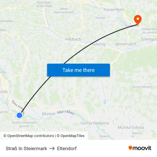 Straß In Steiermark to Eltendorf map