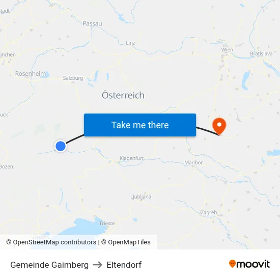 Gemeinde Gaimberg to Eltendorf map