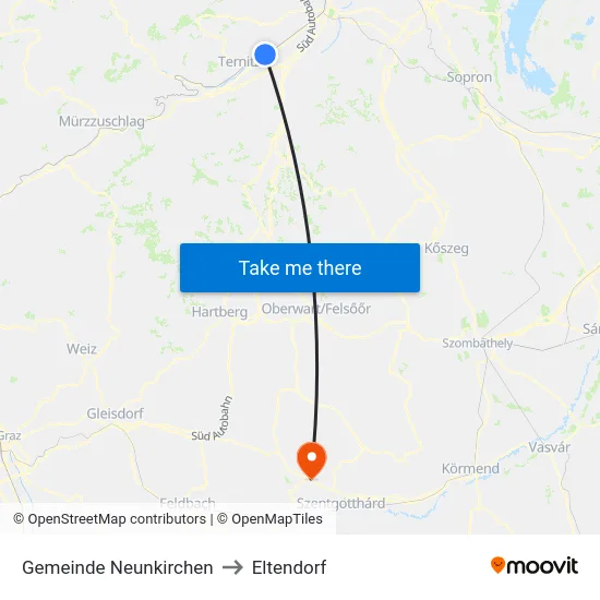 Gemeinde Neunkirchen to Eltendorf map