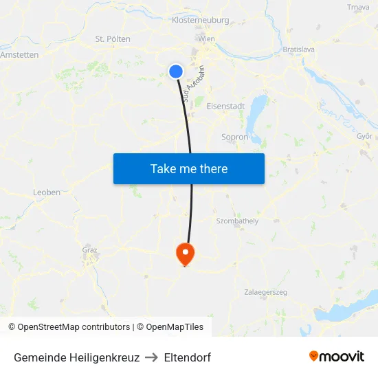 Gemeinde Heiligenkreuz to Eltendorf map