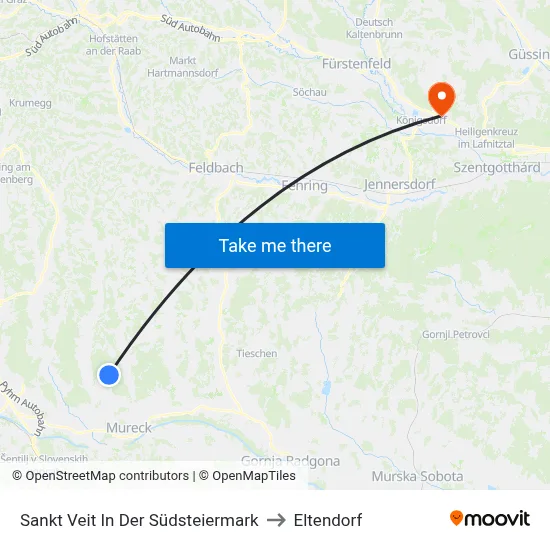 Sankt Veit In Der Südsteiermark to Eltendorf map