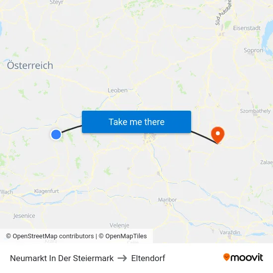Neumarkt In Der Steiermark to Eltendorf map