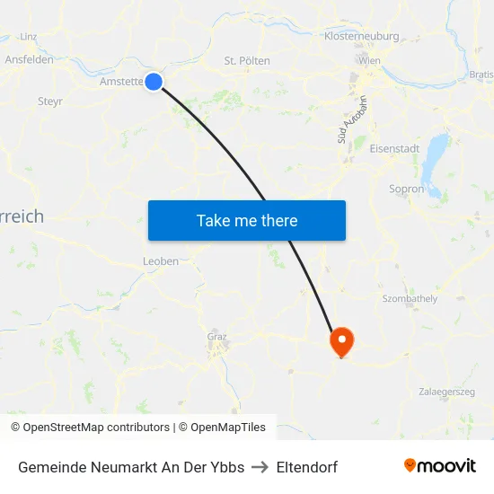 Gemeinde Neumarkt An Der Ybbs to Eltendorf map