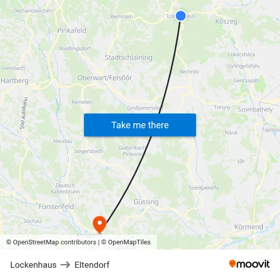 Lockenhaus to Eltendorf map