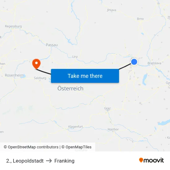 2., Leopoldstadt to Franking map