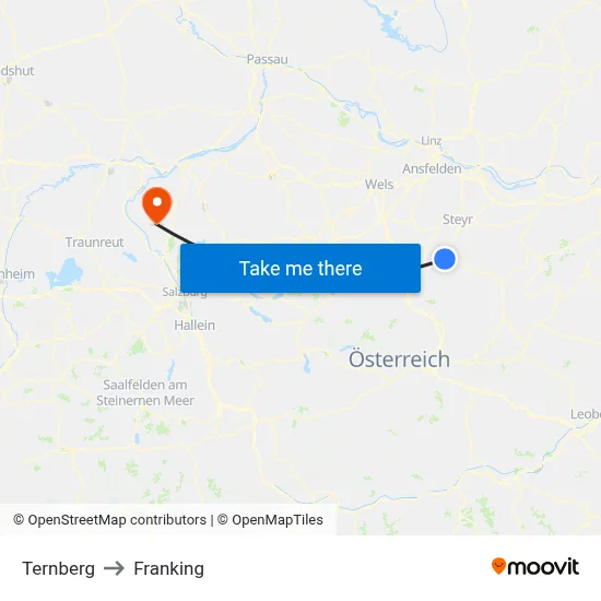 Ternberg to Franking map