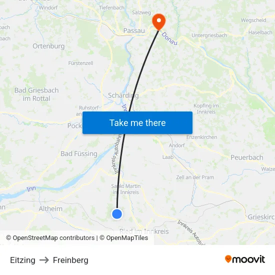 Eitzing to Freinberg map