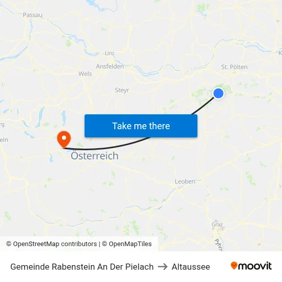 Gemeinde Rabenstein An Der Pielach to Altaussee map