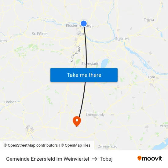 Gemeinde Enzersfeld Im Weinviertel to Tobaj map
