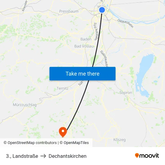 3., Landstraße to Dechantskirchen map