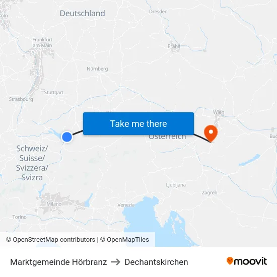 Marktgemeinde Hörbranz to Dechantskirchen map