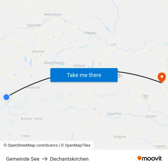 Gemeinde See to Dechantskirchen map