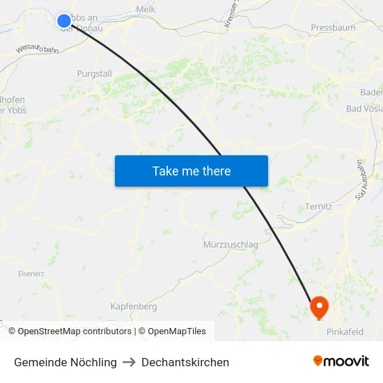 Gemeinde Nöchling to Dechantskirchen map