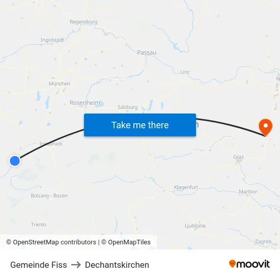 Gemeinde Fiss to Dechantskirchen map