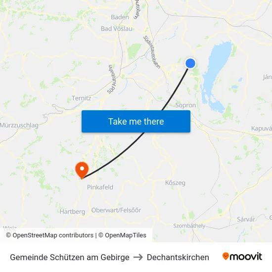 Gemeinde Schützen am Gebirge to Dechantskirchen map