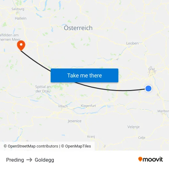 Preding to Goldegg map